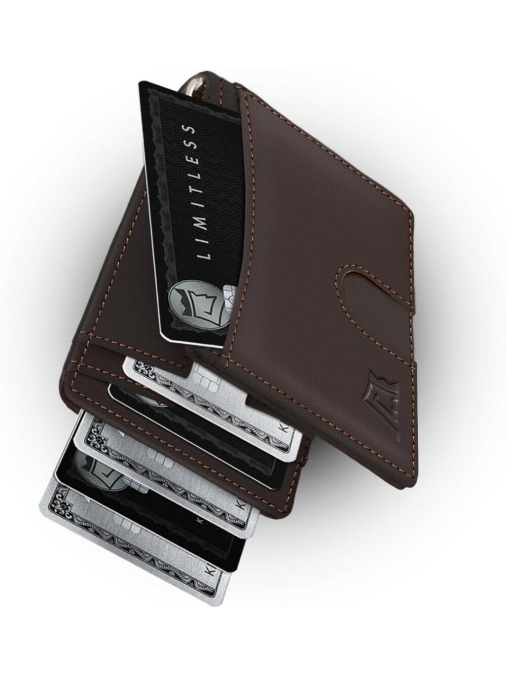 Slim Minimalist Money Clip Wallet for Men - Stylish Truffle Design, RFID